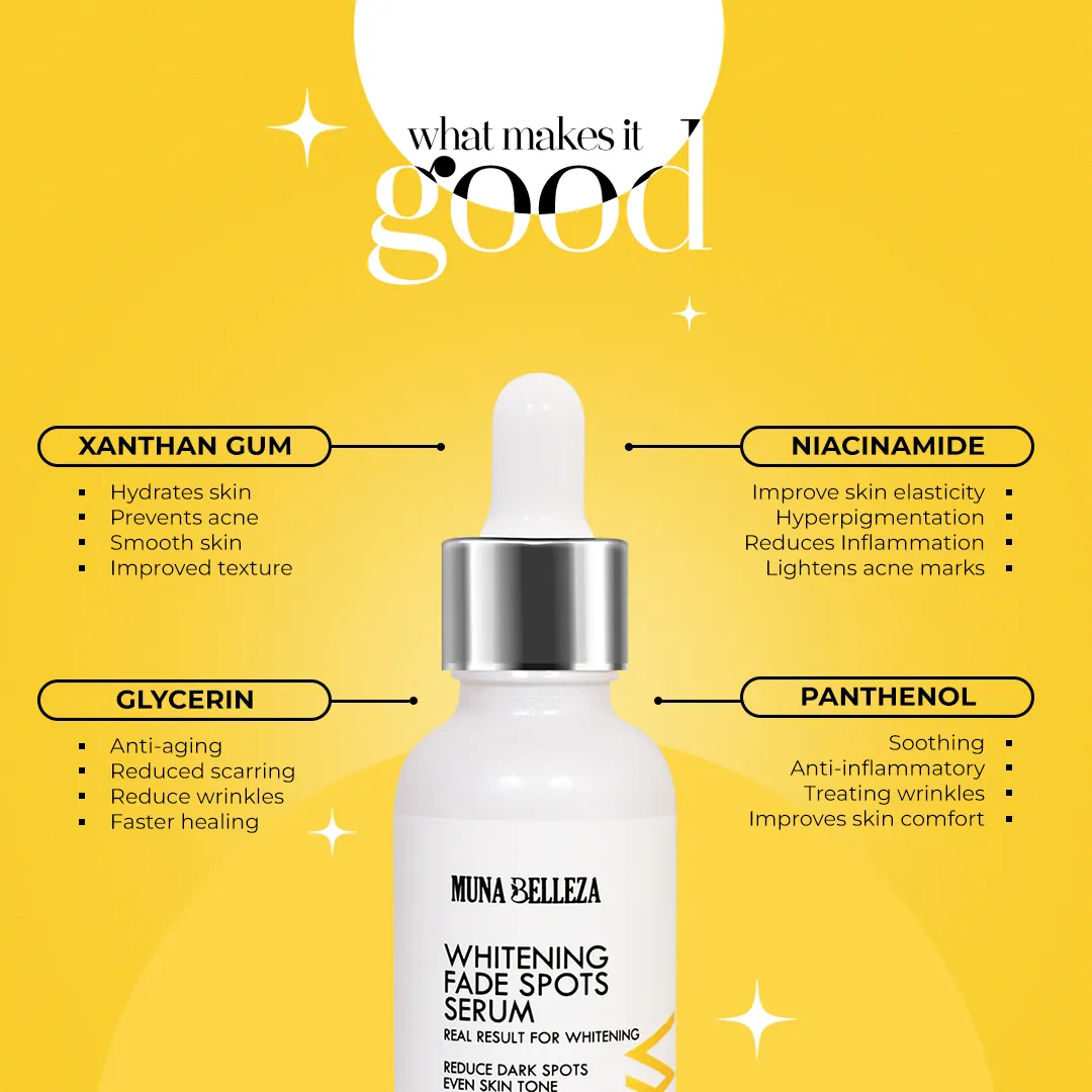 Ingredients of anua dark spot correcting serum