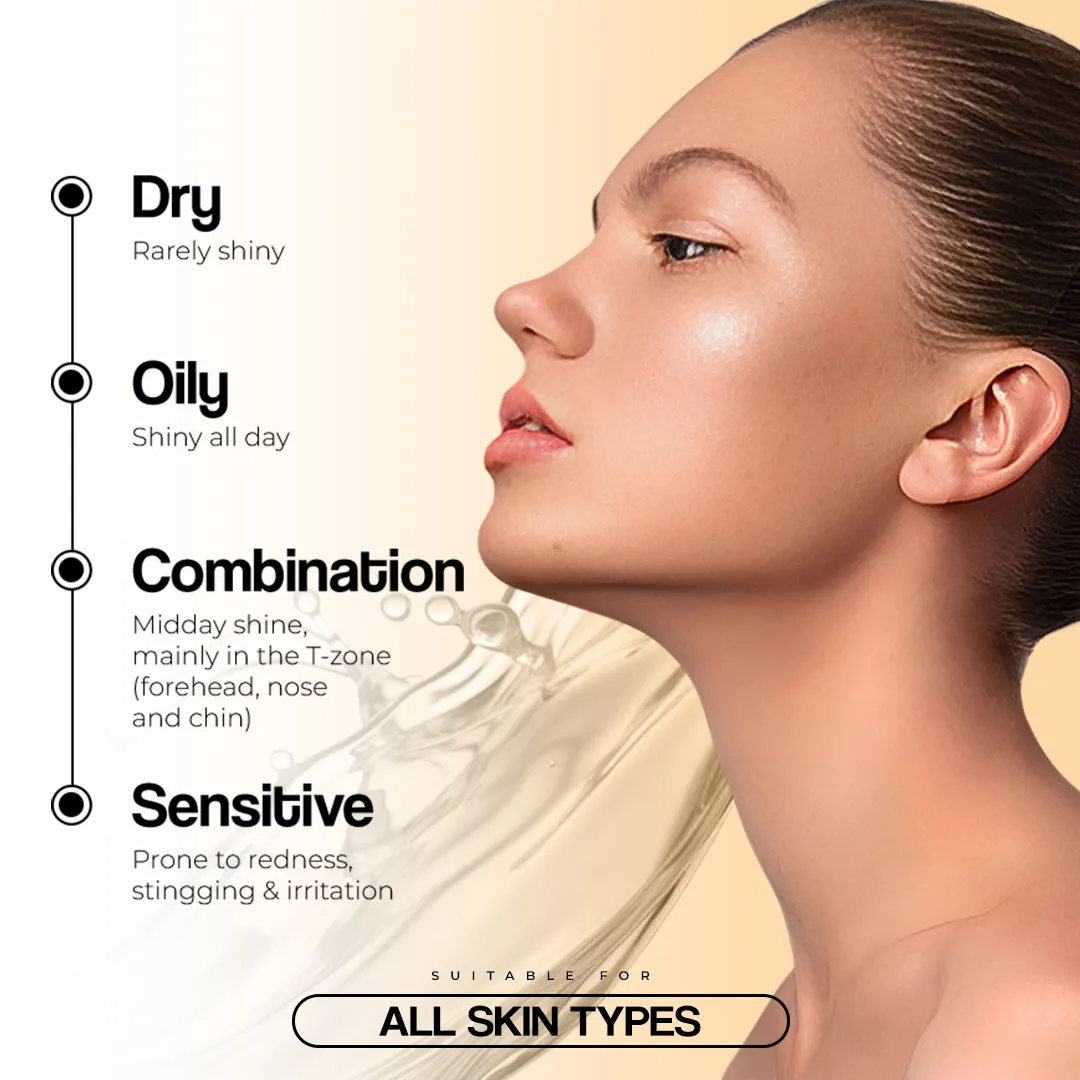 Skin Types of best serum for glowing skin