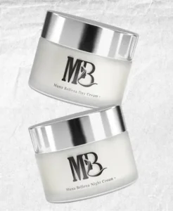 Muna Belleza Day Cream and Night Cream jars